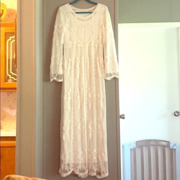 orange creek lace maxi dress